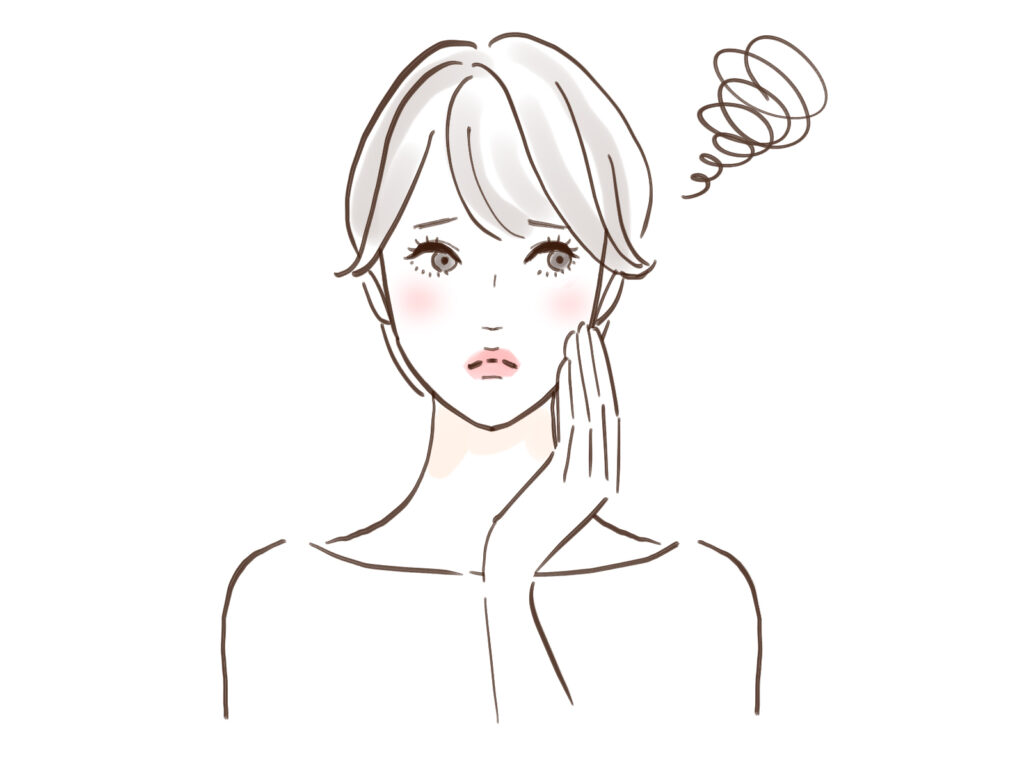 考える女性