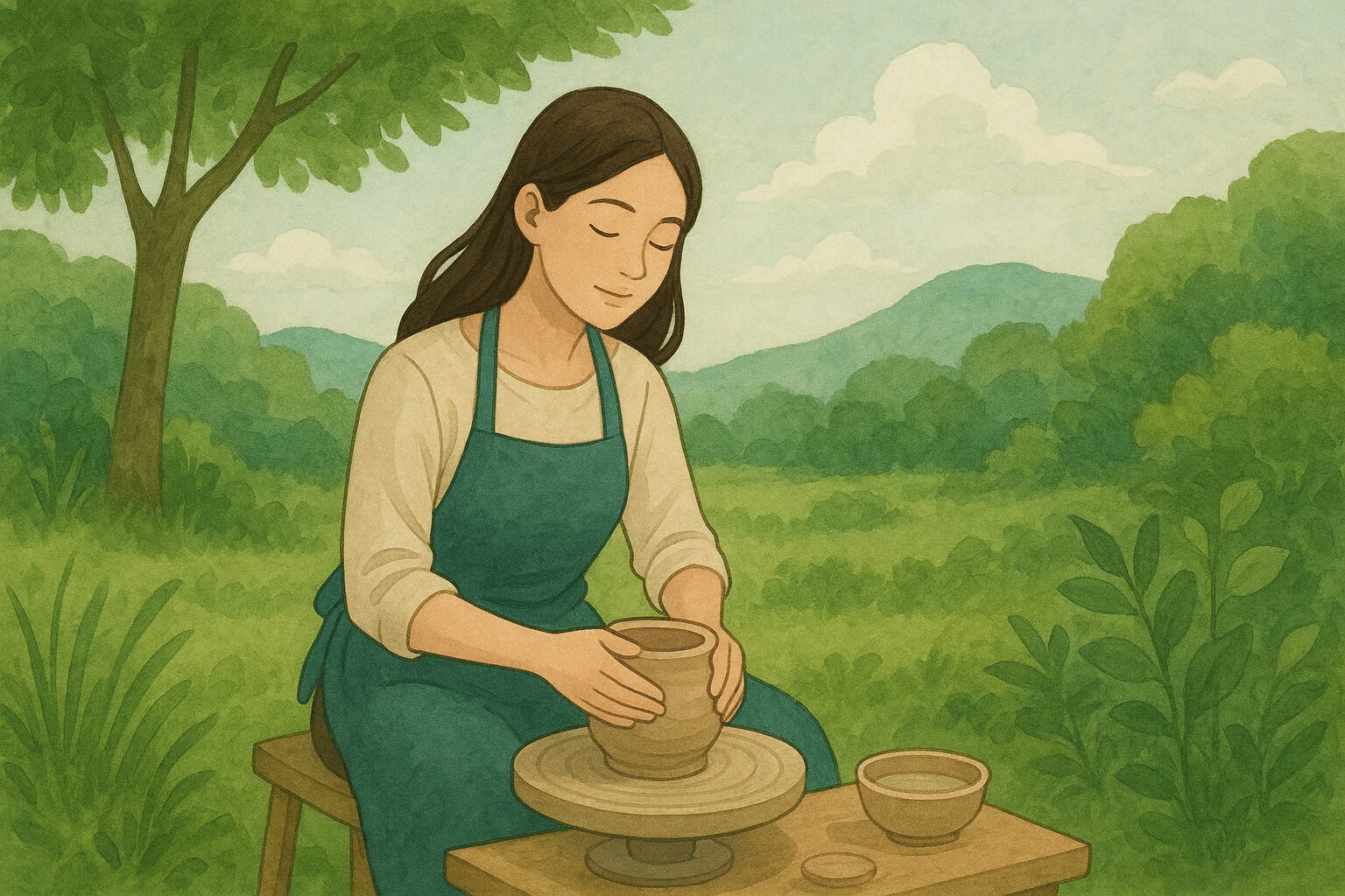 陶芸　女性